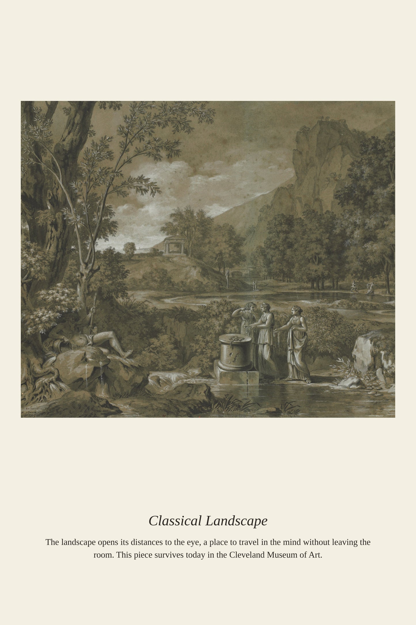 Classical Landscape - Antique Landscape Print