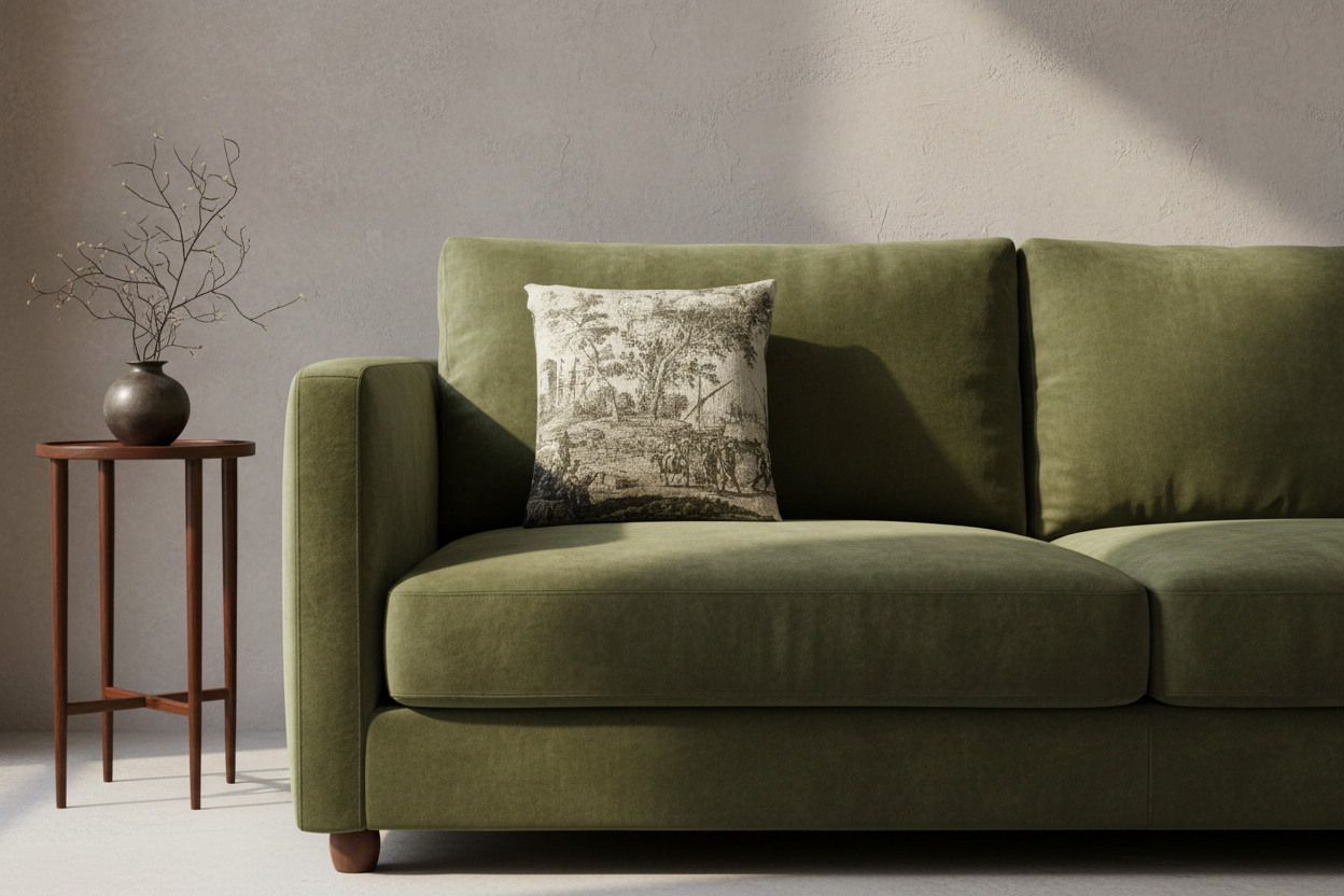 Coast Scene with an Artist Drawing — Lorrain Pillow