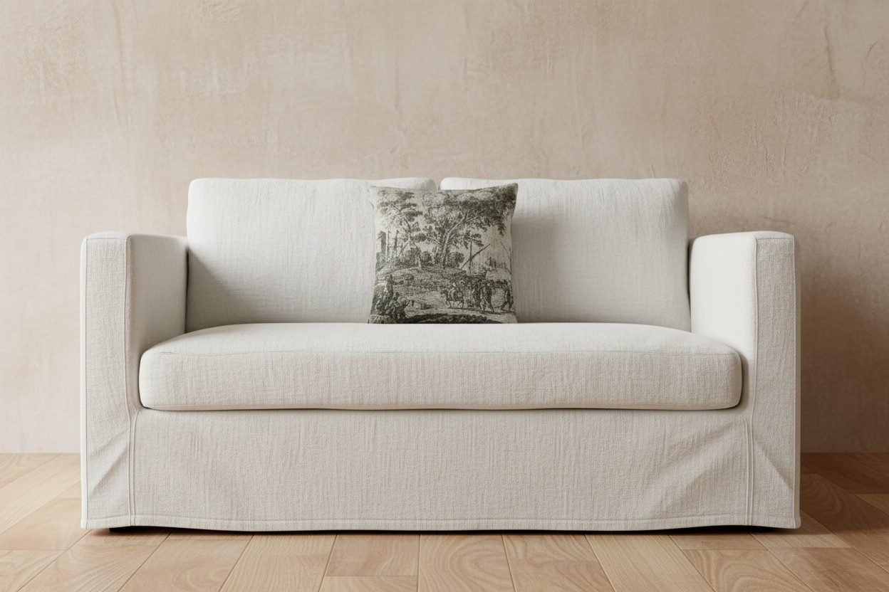 Coast Scene with an Artist Drawing — Lorrain Pillow