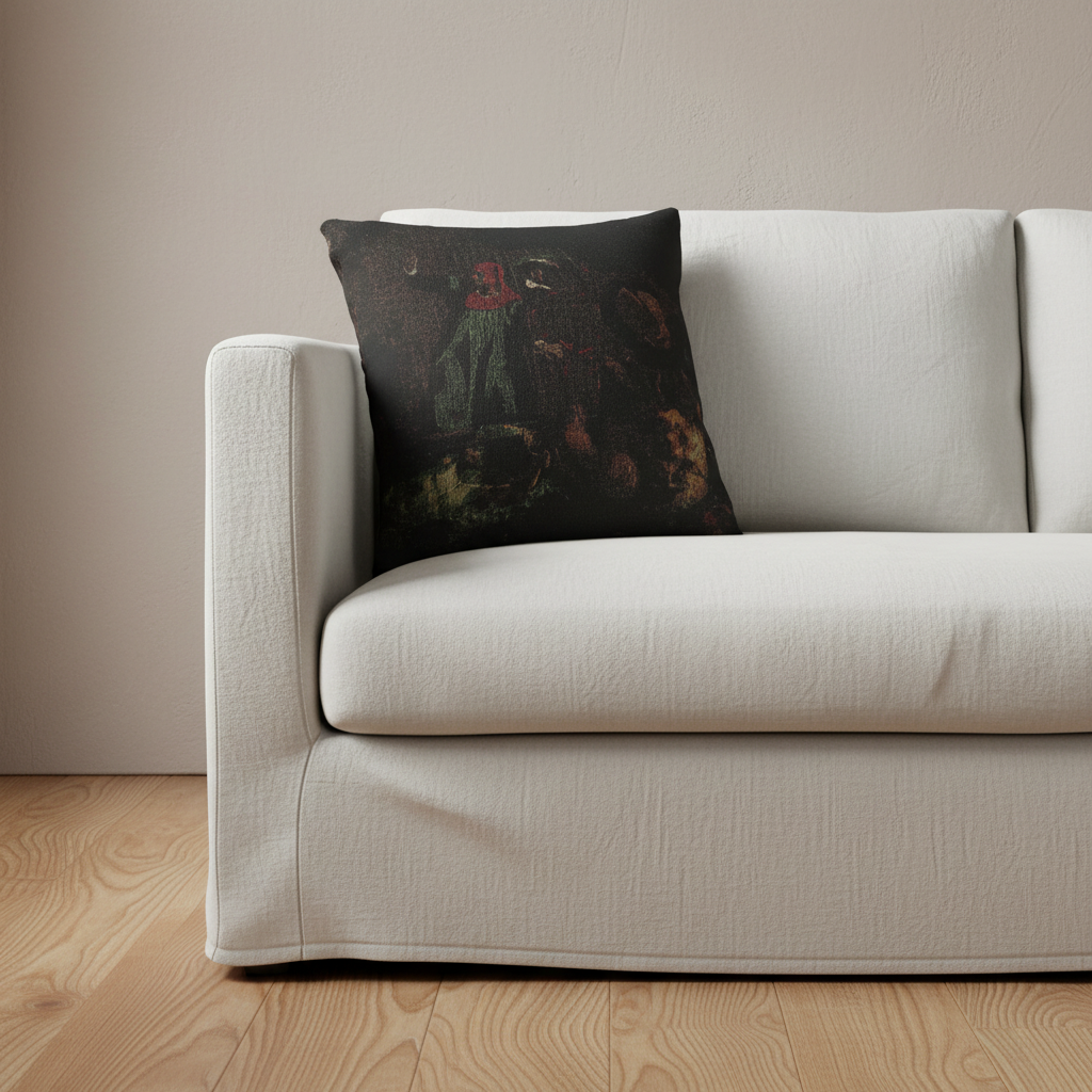 Dante's Bark (after Delacroix) Pillow