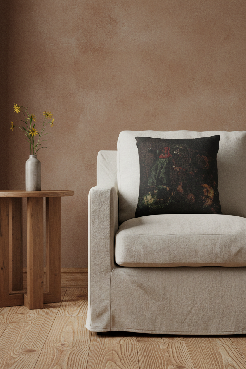 Dante's Bark (after Delacroix) Pillow