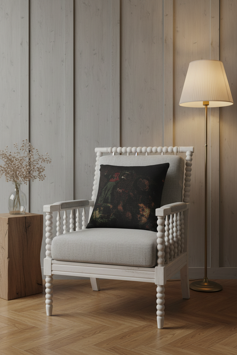 Dante's Bark (after Delacroix) Pillow