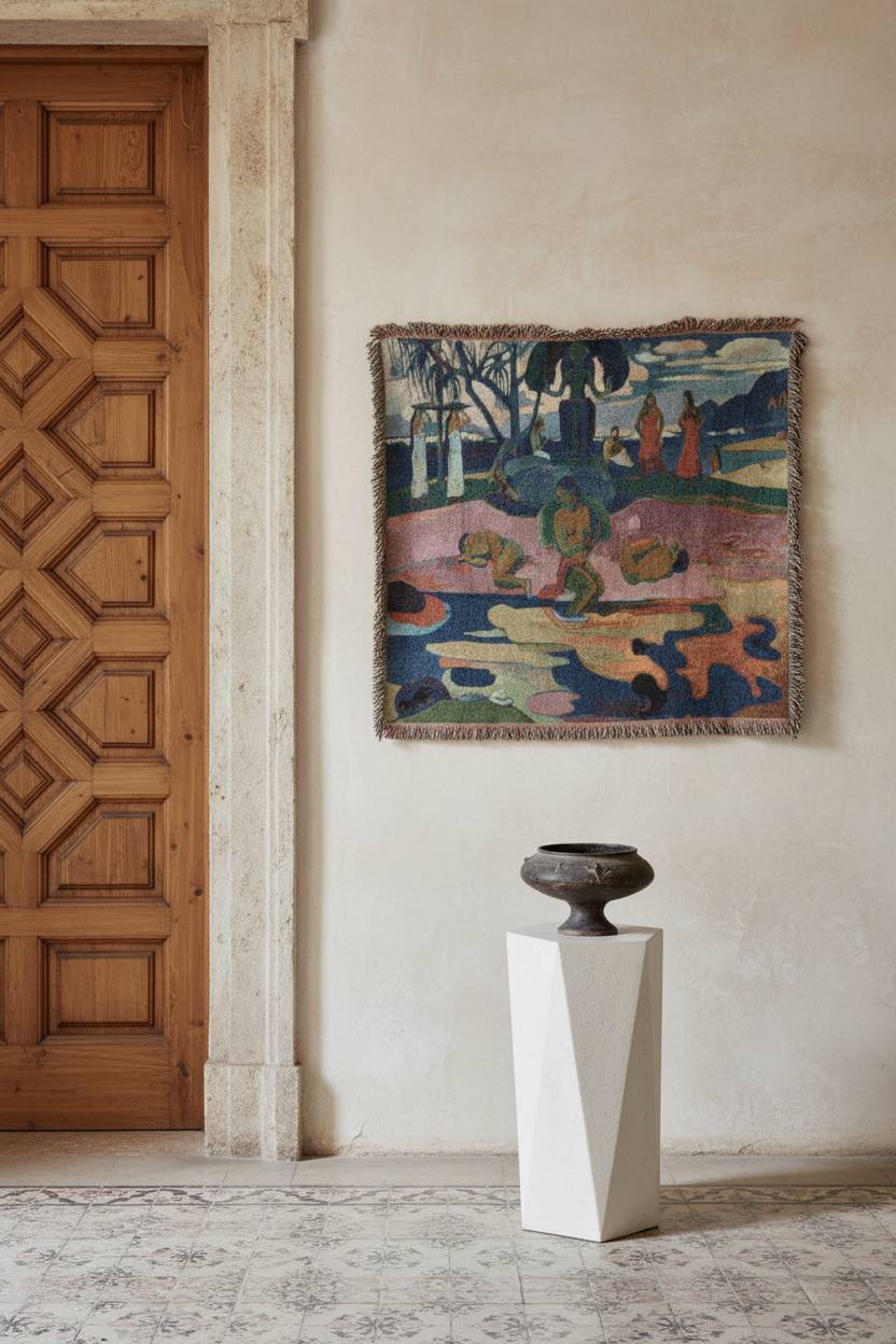 Day of the God — Gauguin Tapestry Blanket