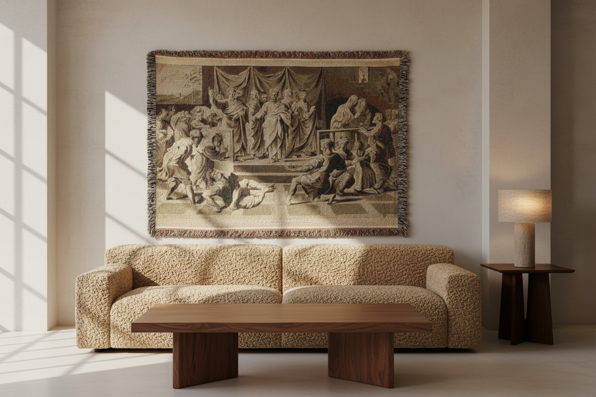 Death of Ananias — Constable Tapestry Blanket