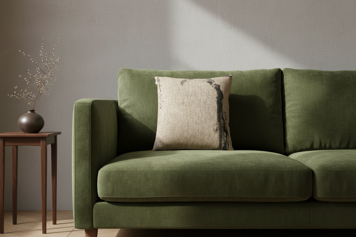 Eagle on a Tree Trunk Pillow
