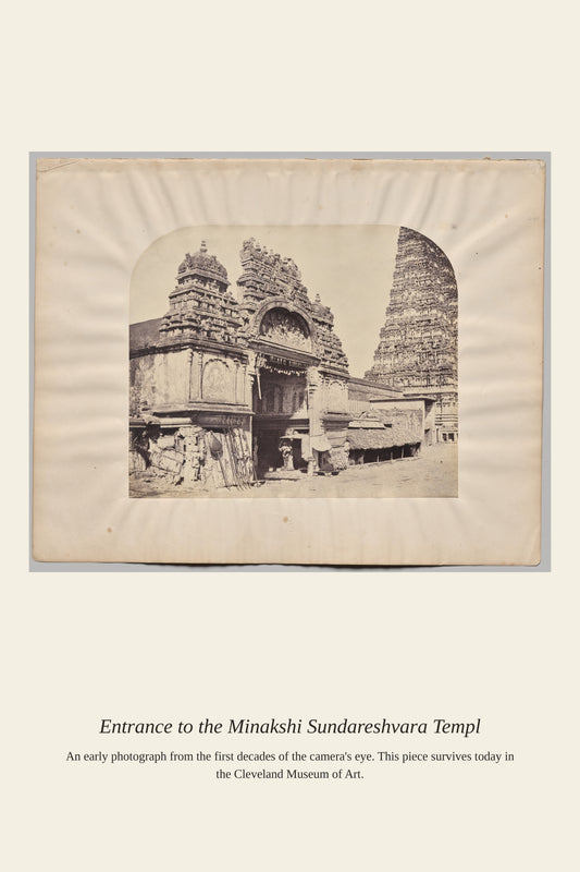 Entrance to the Minakshi Sundareshvara - Antique Photograph Print