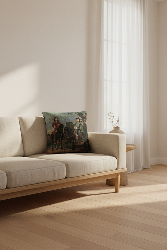 Equestrian Portrait of the Pompe van Meerdervoort — Cuyp Pillow