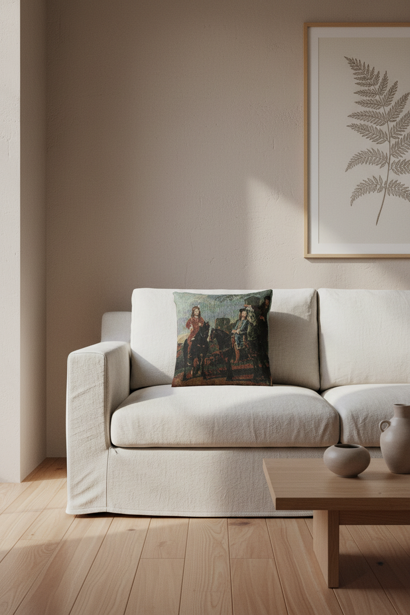 Equestrian Portrait of the Pompe van Meerdervoort — Cuyp Pillow