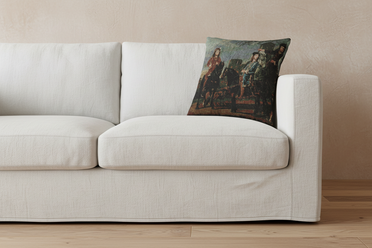 Equestrian Portrait of the Pompe van Meerdervoort — Cuyp Pillow