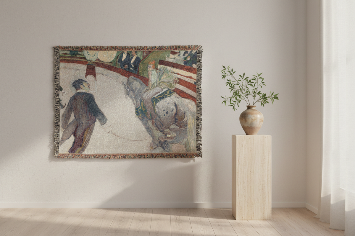 Equestrienne — Toulouse-Lautrec Tapestry Blanket