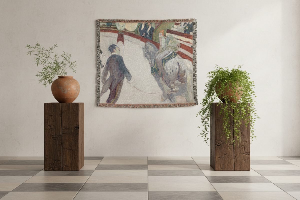 Equestrienne — Toulouse-Lautrec Tapestry Blanket