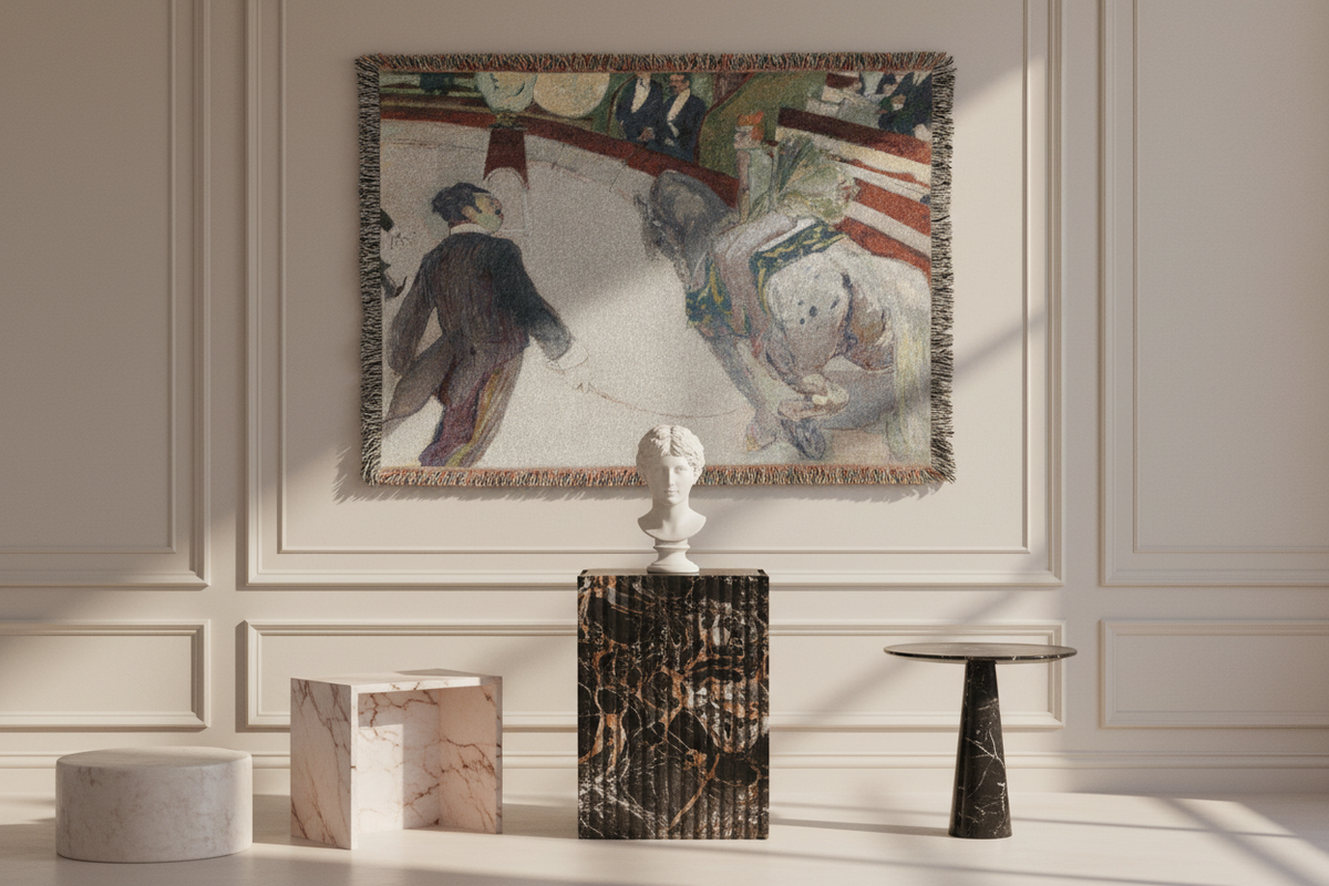 Equestrienne — Toulouse-Lautrec Tapestry Blanket