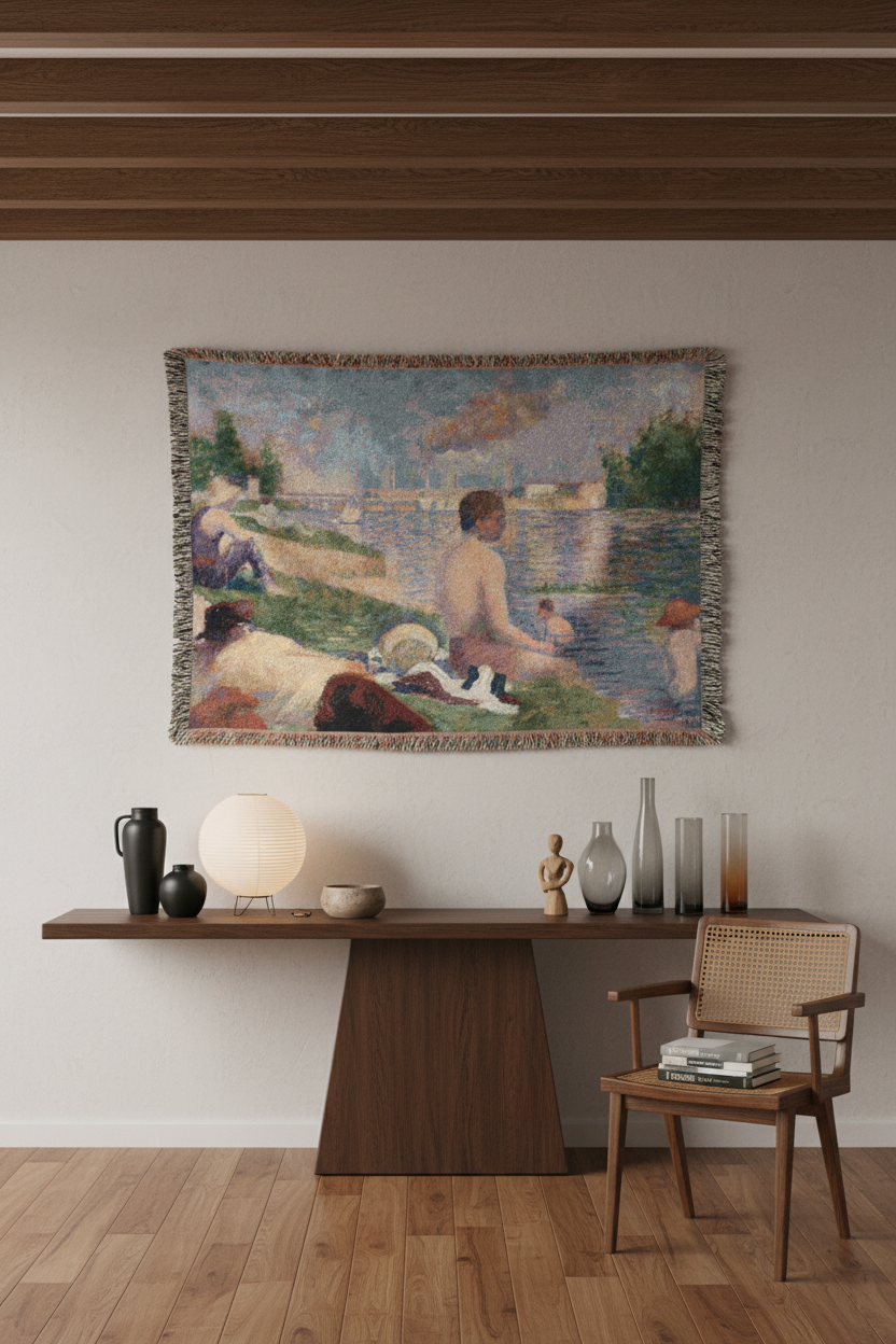 Final Study for Bathers — Seurat Tapestry Blanket