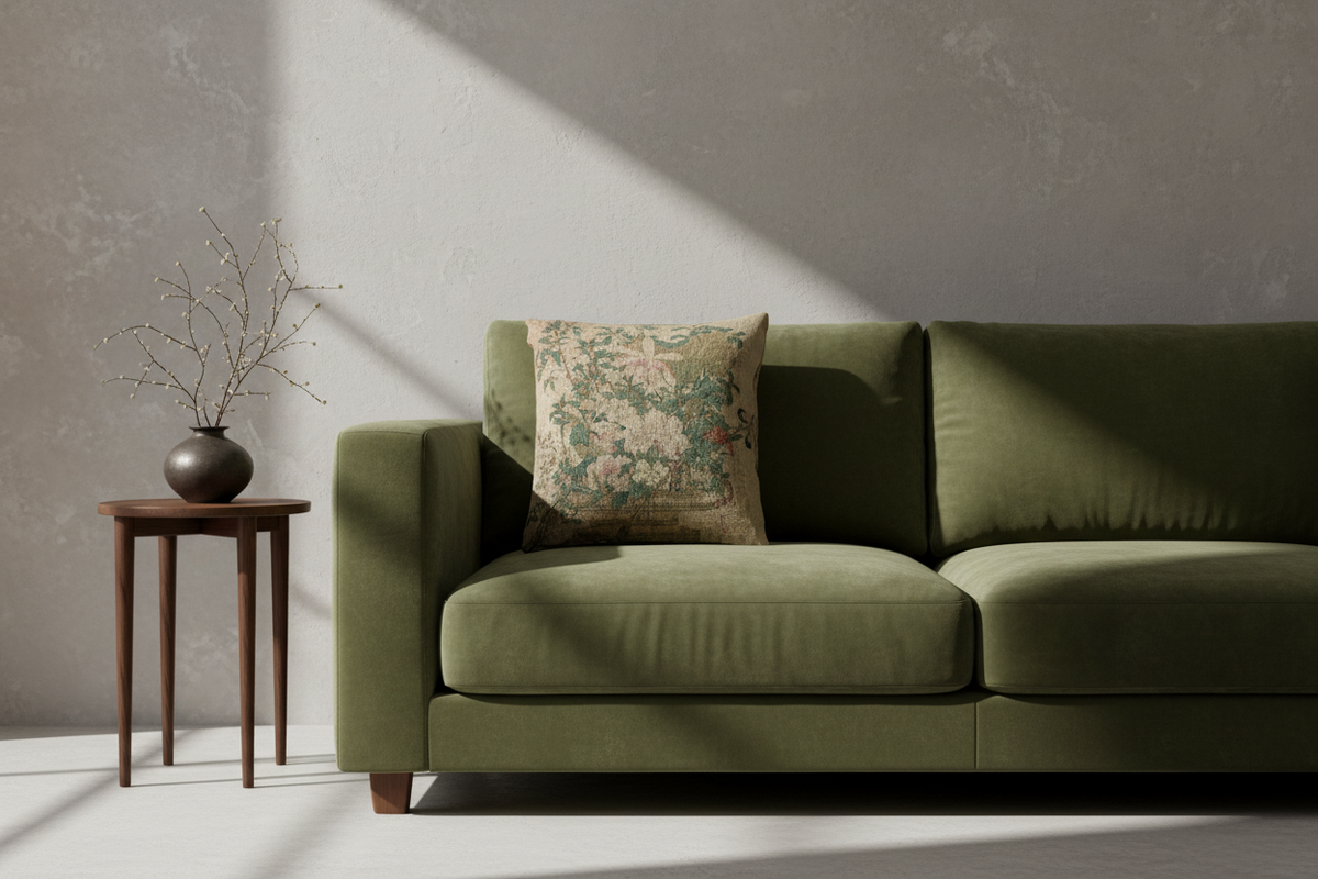 Flowers of the Four Seasons Pillow