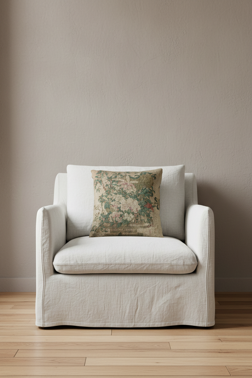 Flowers of the Four Seasons Pillow