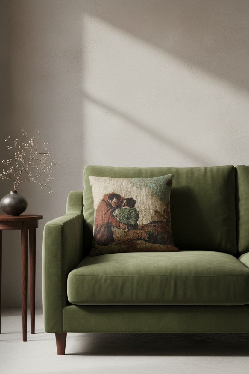 Friar Pedro Binds El Maragato — Goya Pillow