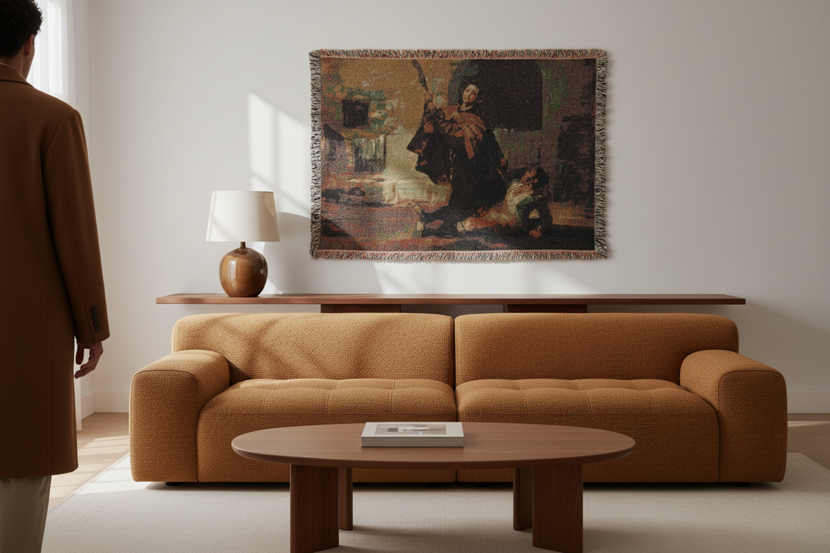Friar Pedro Clubs El Maragato — Goya Tapestry Blanket