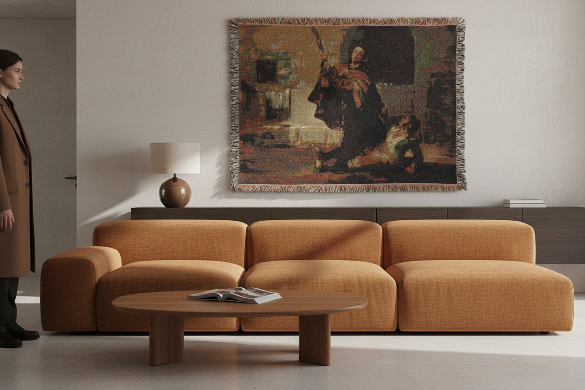 Friar Pedro Clubs El Maragato — Goya Tapestry Blanket