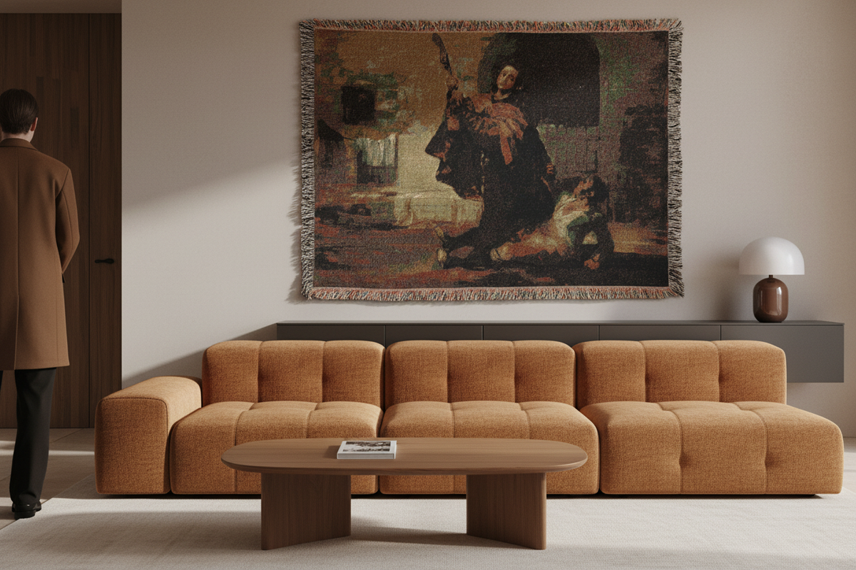 Friar Pedro Clubs El Maragato — Goya Tapestry Blanket