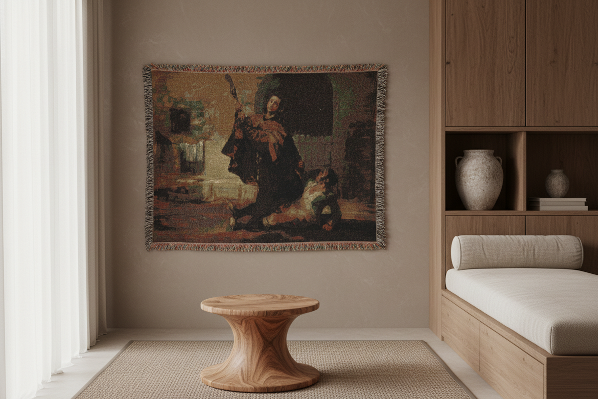 Friar Pedro Clubs El Maragato — Goya Tapestry Blanket
