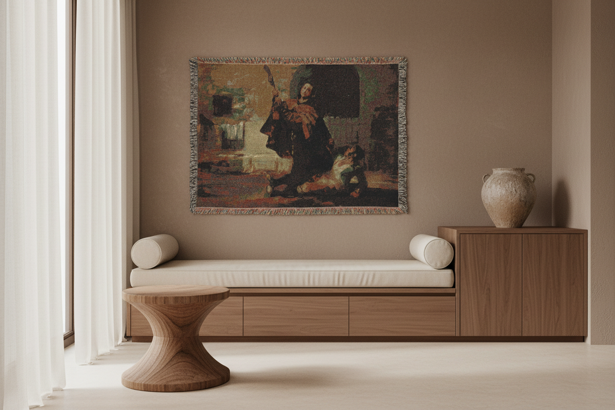 Friar Pedro Clubs El Maragato — Goya Tapestry Blanket