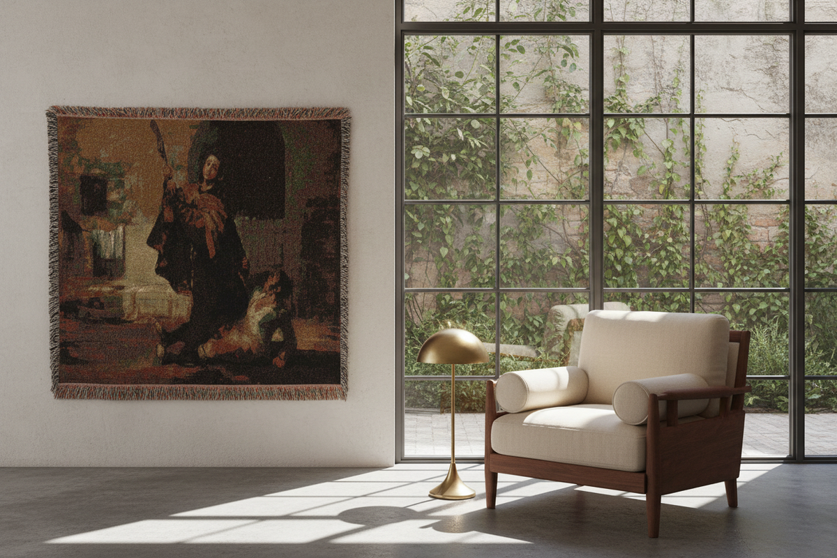 Friar Pedro Clubs El Maragato — Goya Tapestry Blanket