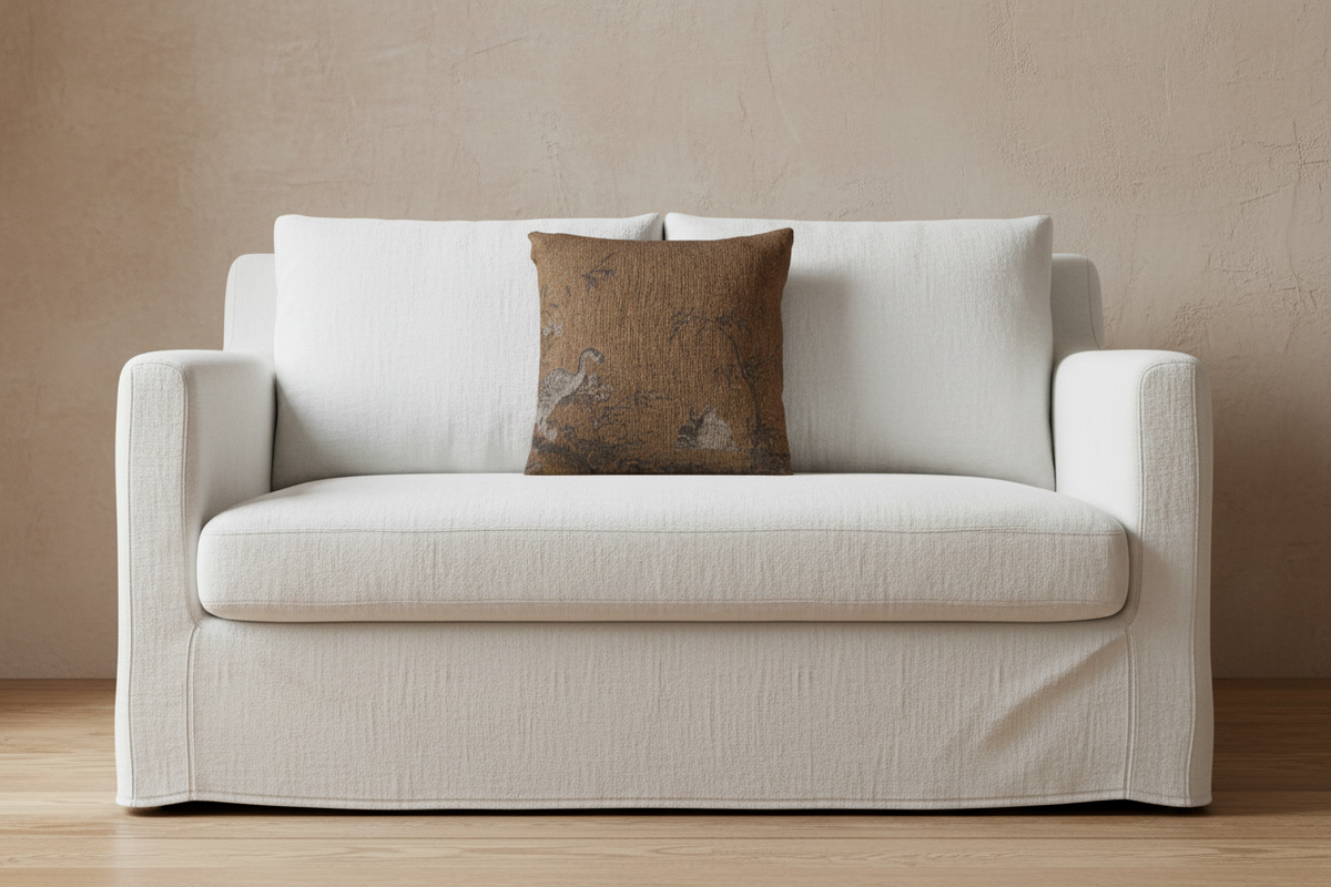 Geese on a Riverbank Pillow