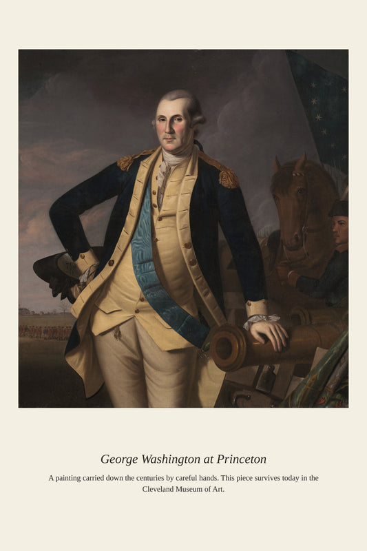 George Washington at Princeton - Antique Asian Art Print