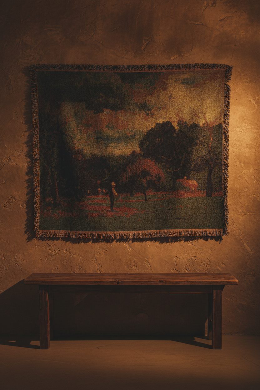 Harvest, Montclair, New Jersey — Inness Tapestry Blanket