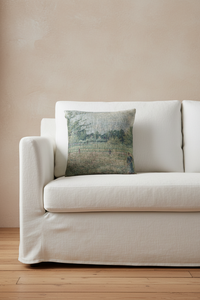 Haymaking at Éragny — Pissarro Pillow