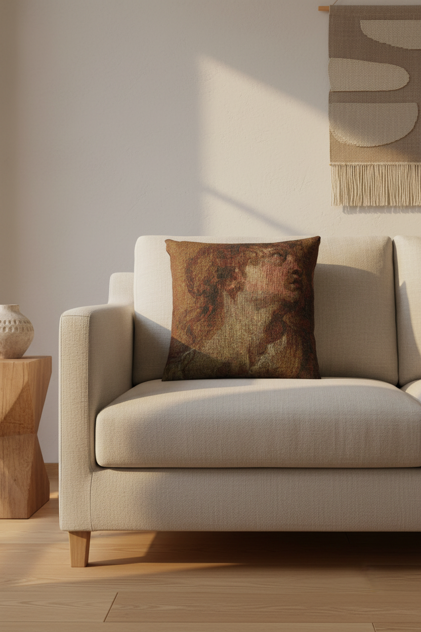 Head of a Girl — Van Dyck Pillow