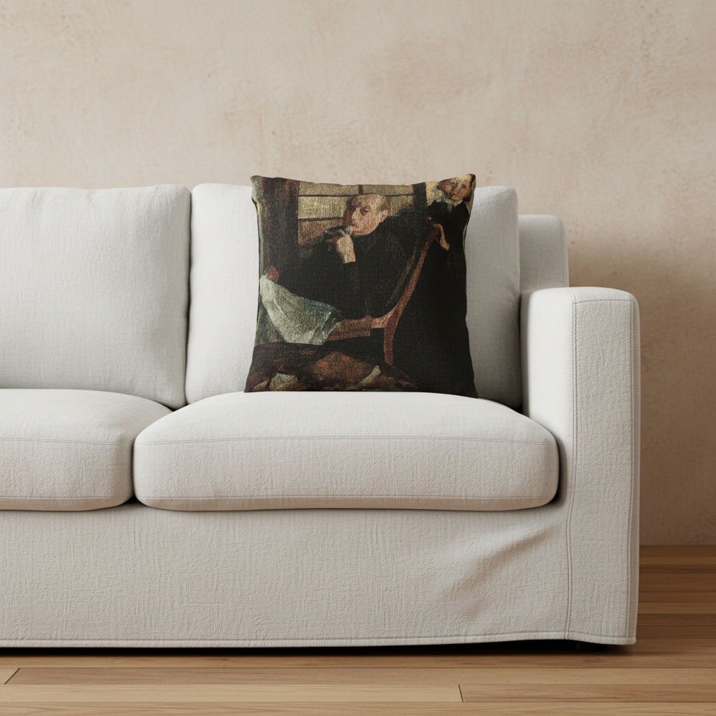 Henri Degas and His Niece Lucie Degas — Degas Pillow