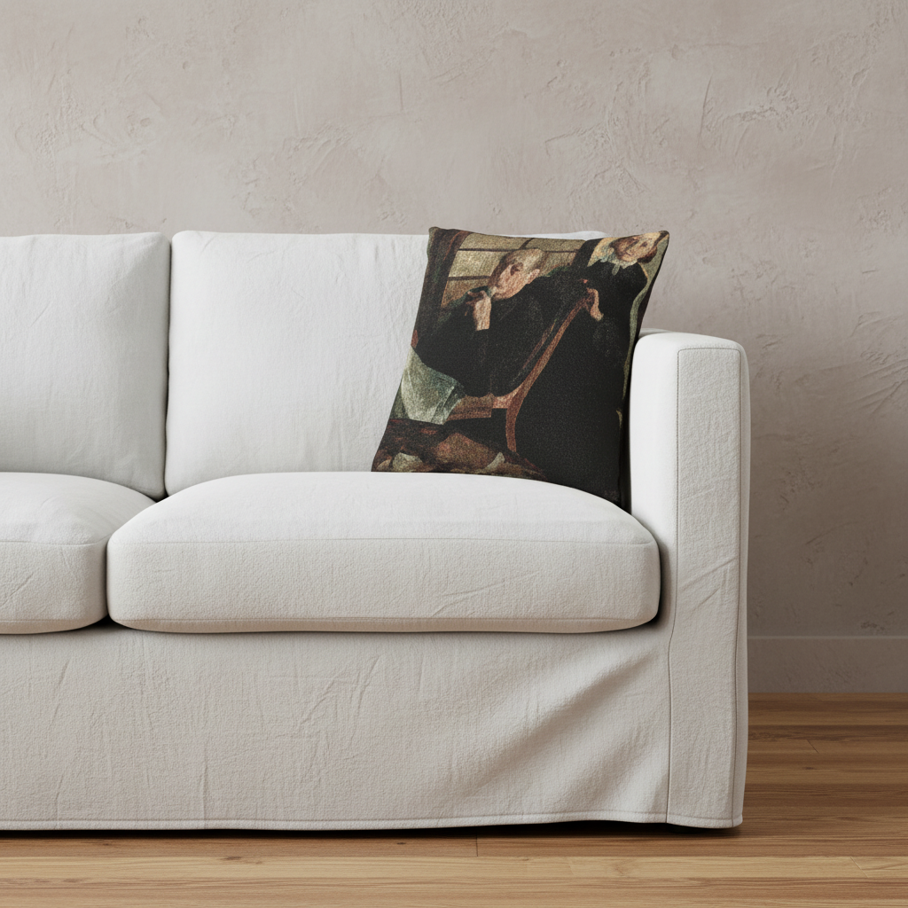 Henri Degas and His Niece Lucie Degas — Degas Pillow
