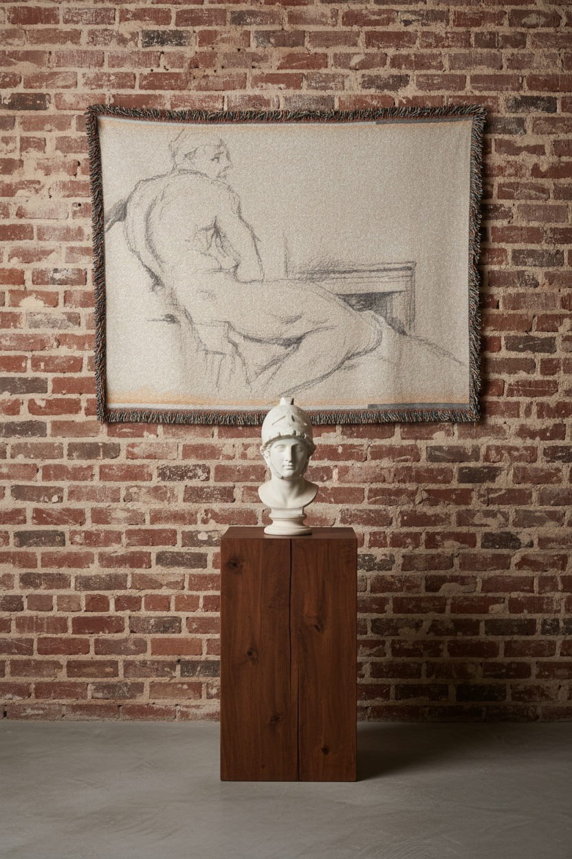 Hercules Resting — Cézanne Tapestry Blanket