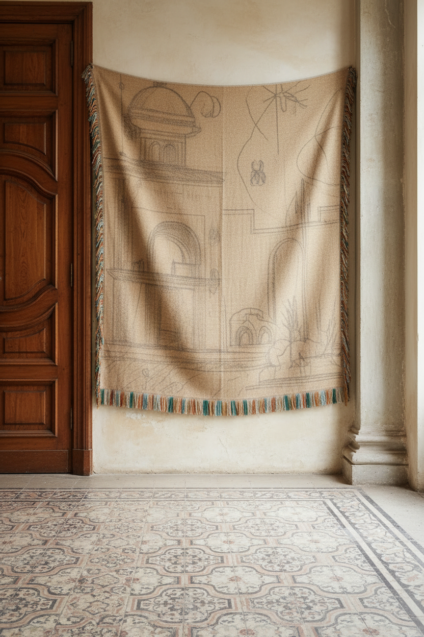 Hercules Resting — Cézanne Tapestry Blanket
