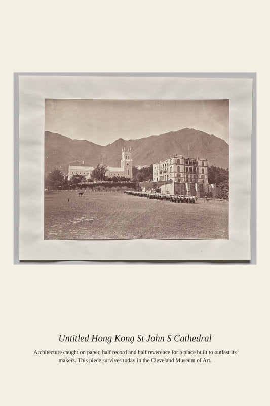 Hong Kong St John's Cathedral - Antique Architectural Print