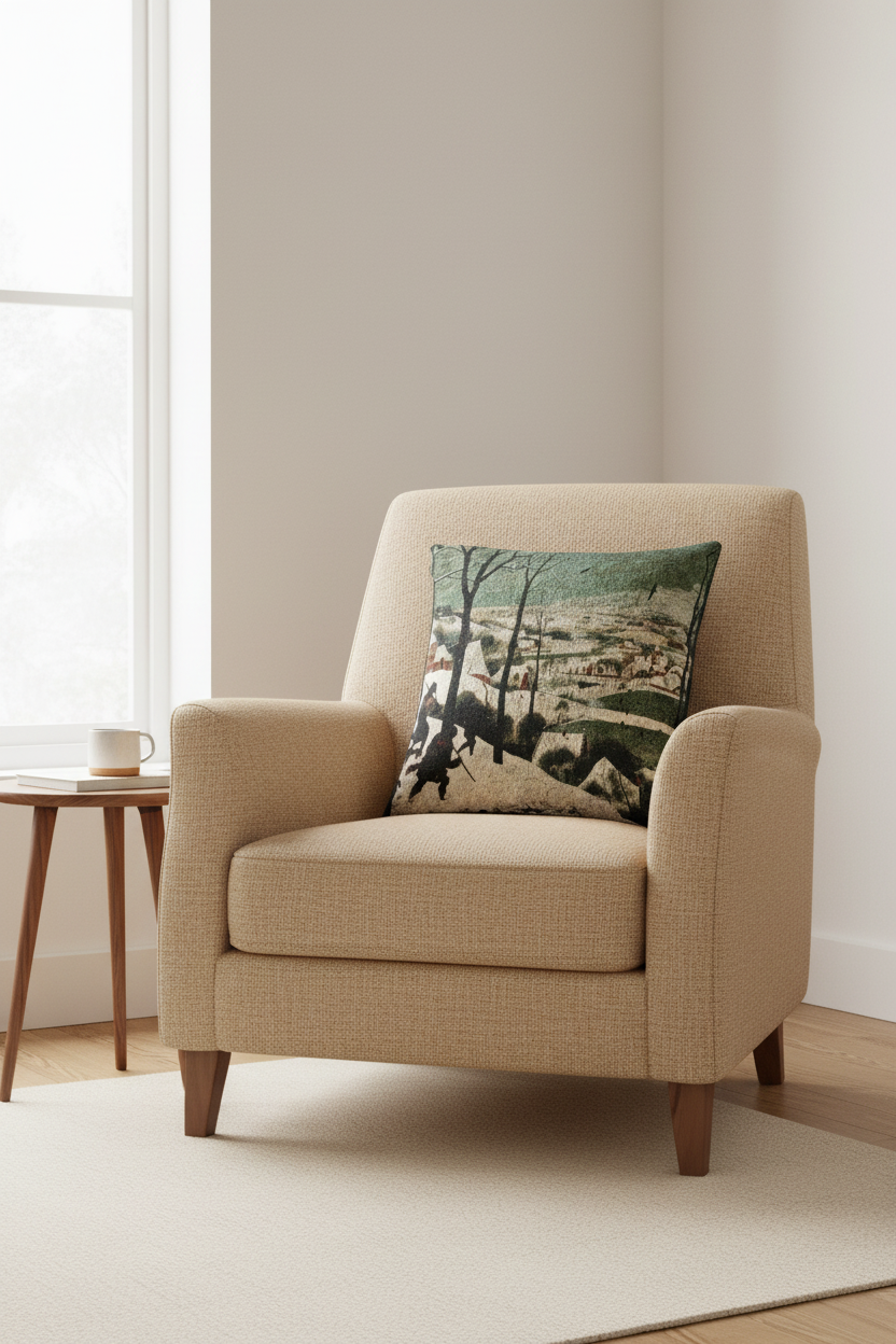 Hunters in the Snow — Bruegel Pillow