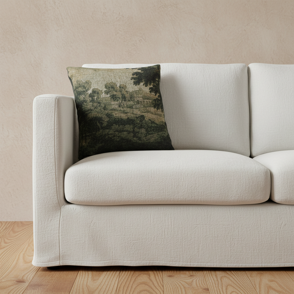 Italianate Landscape (school of Poussin) Pillow