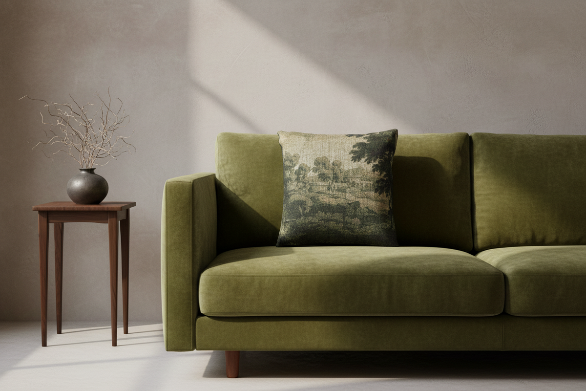 Italianate Landscape (school of Poussin) Pillow