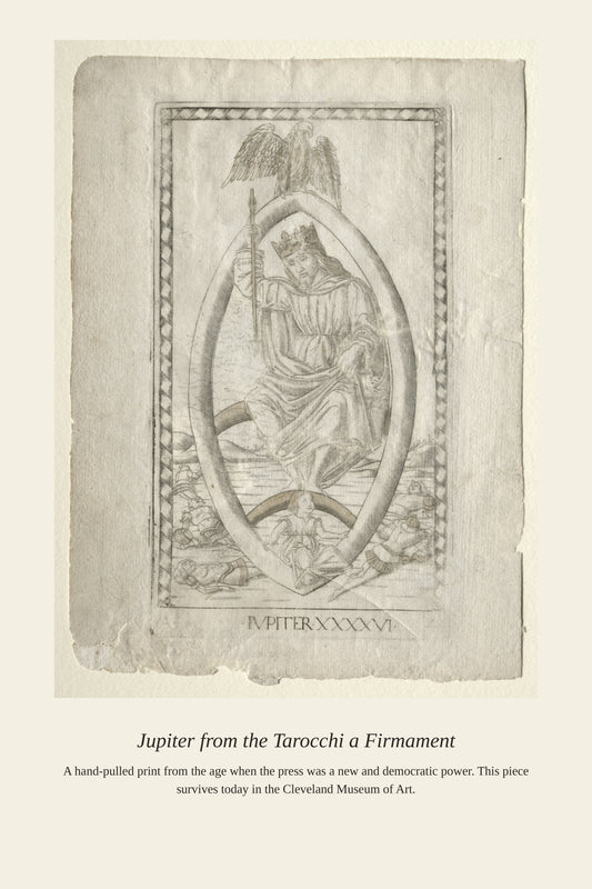 Jupiter, Mantegna Tarocchi - Antique Celestial Print