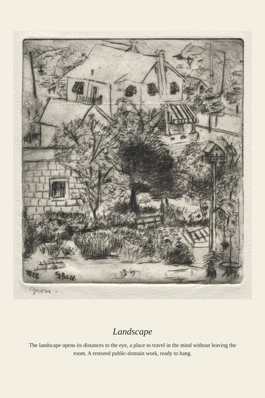 Landscape (3) - Antique Landscape Print