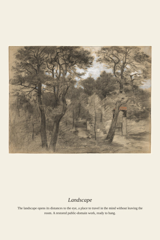 Landscape (4) - Antique Landscape Print