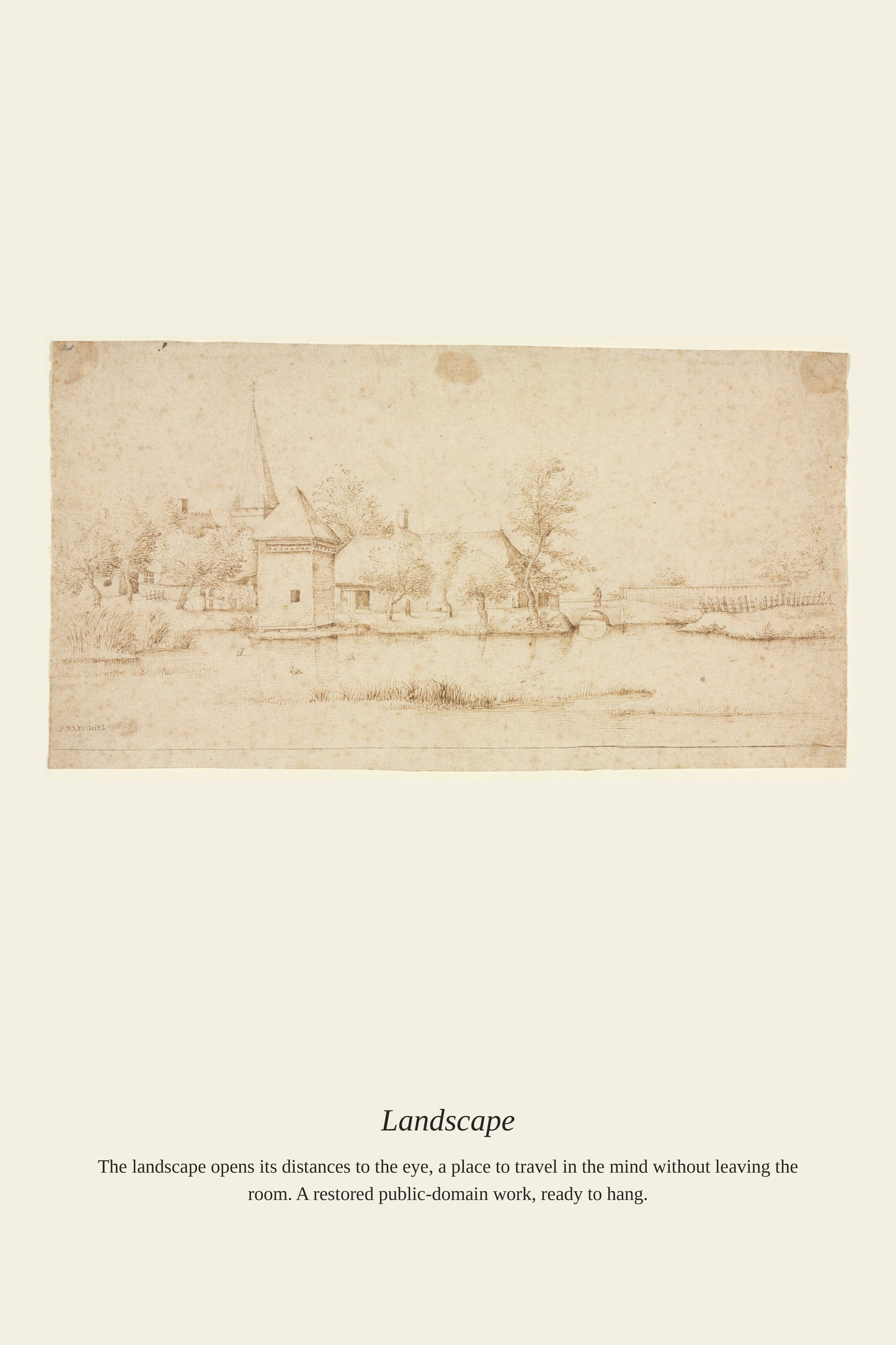 Landscape (9) - Antique Landscape Print