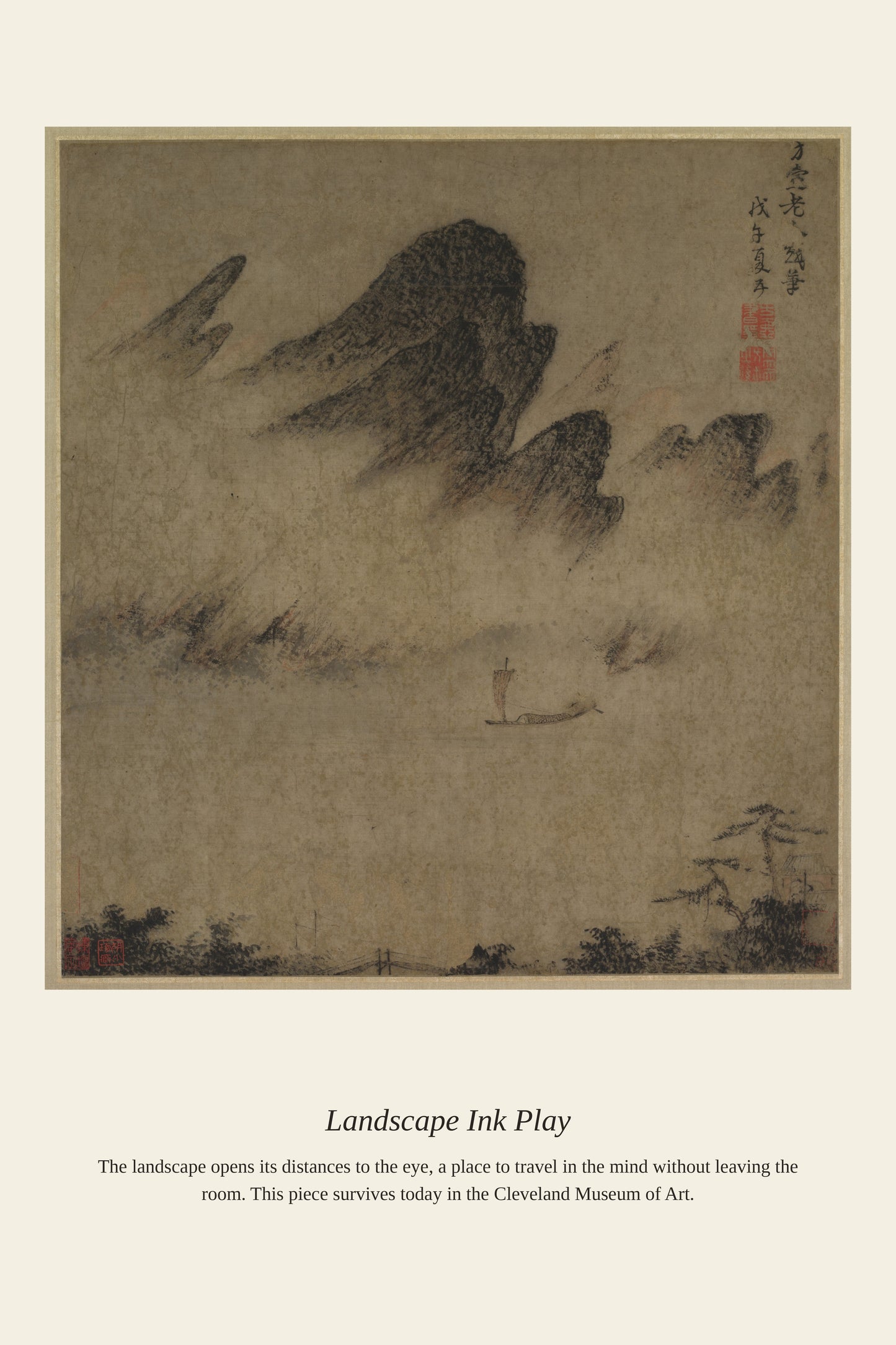Landscape Ink Play - Antique Landscape Print