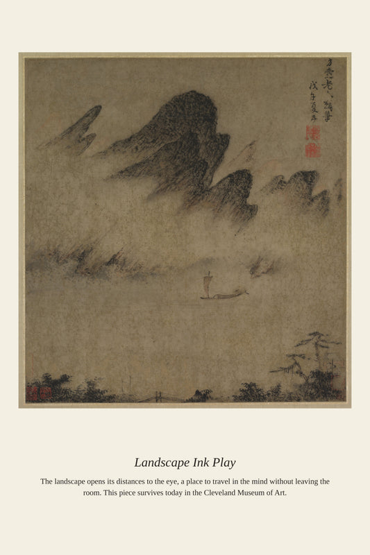 Landscape Ink Play - Antique Landscape Print
