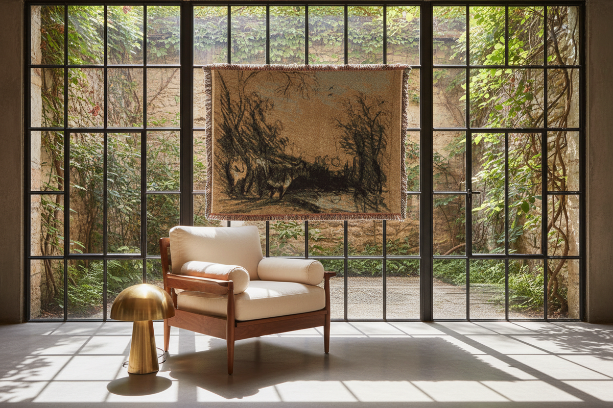 Landscape with Cows — Constable Tapestry Blanket