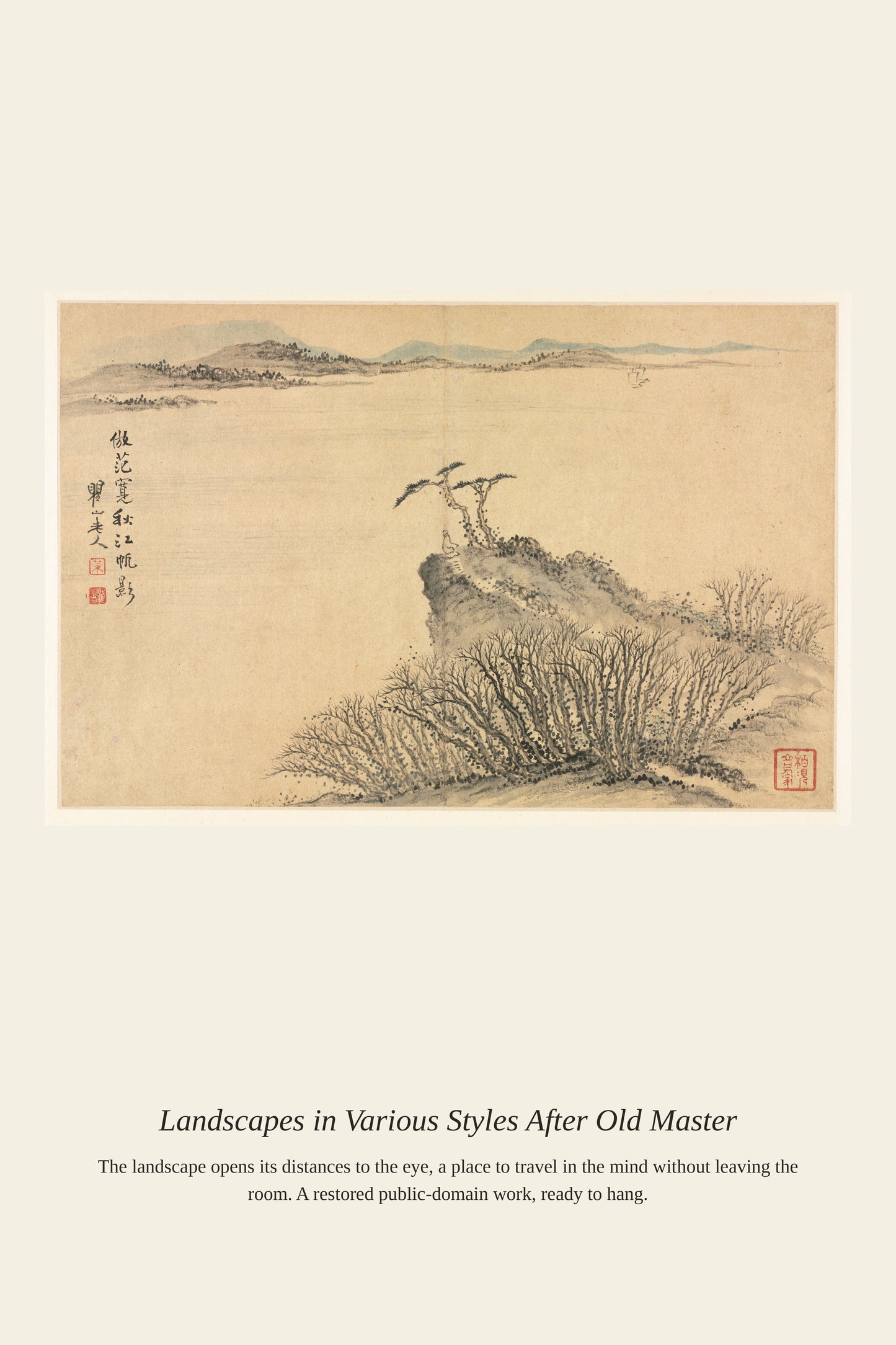 Landscapes in Various Styles After Old (2) - Antique Landscape Print