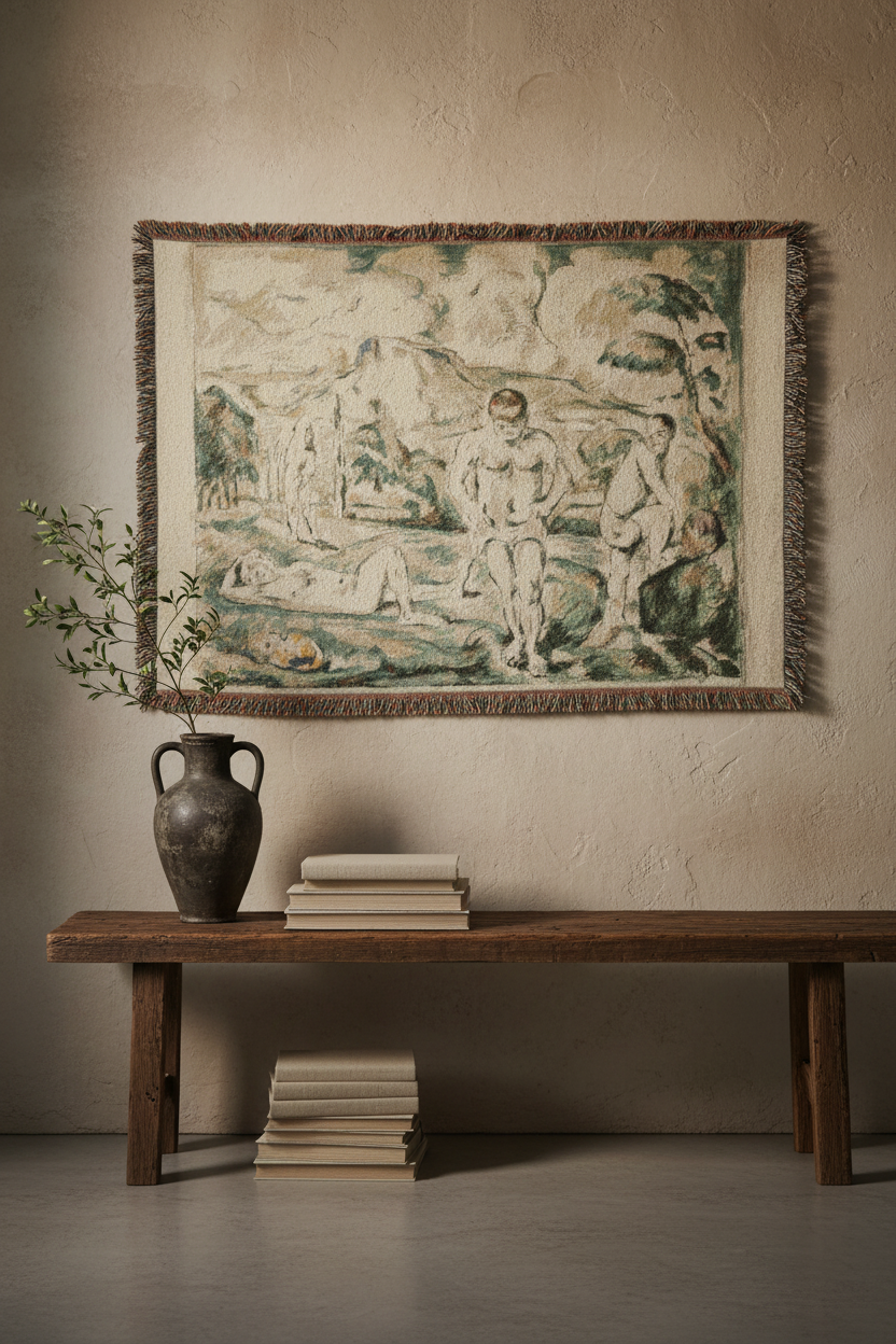 Large Bathers — Cézanne Tapestry Blanket