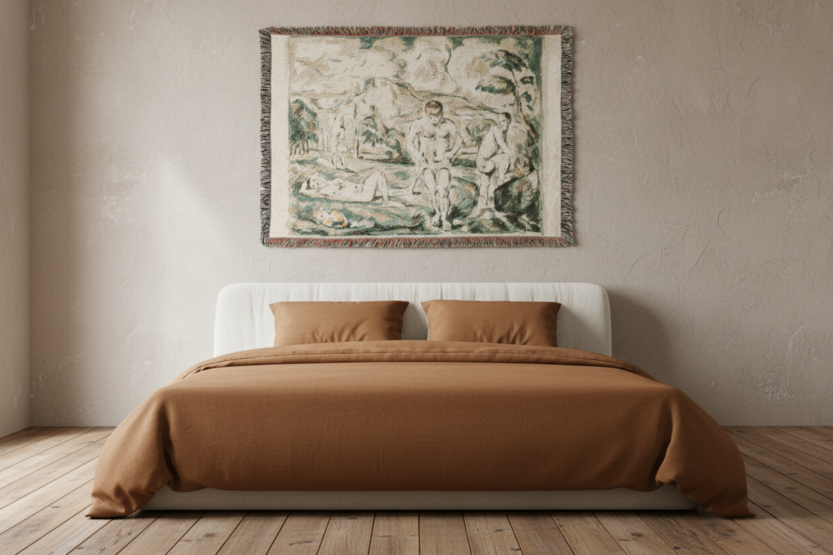 Large Bathers — Cézanne Tapestry Blanket