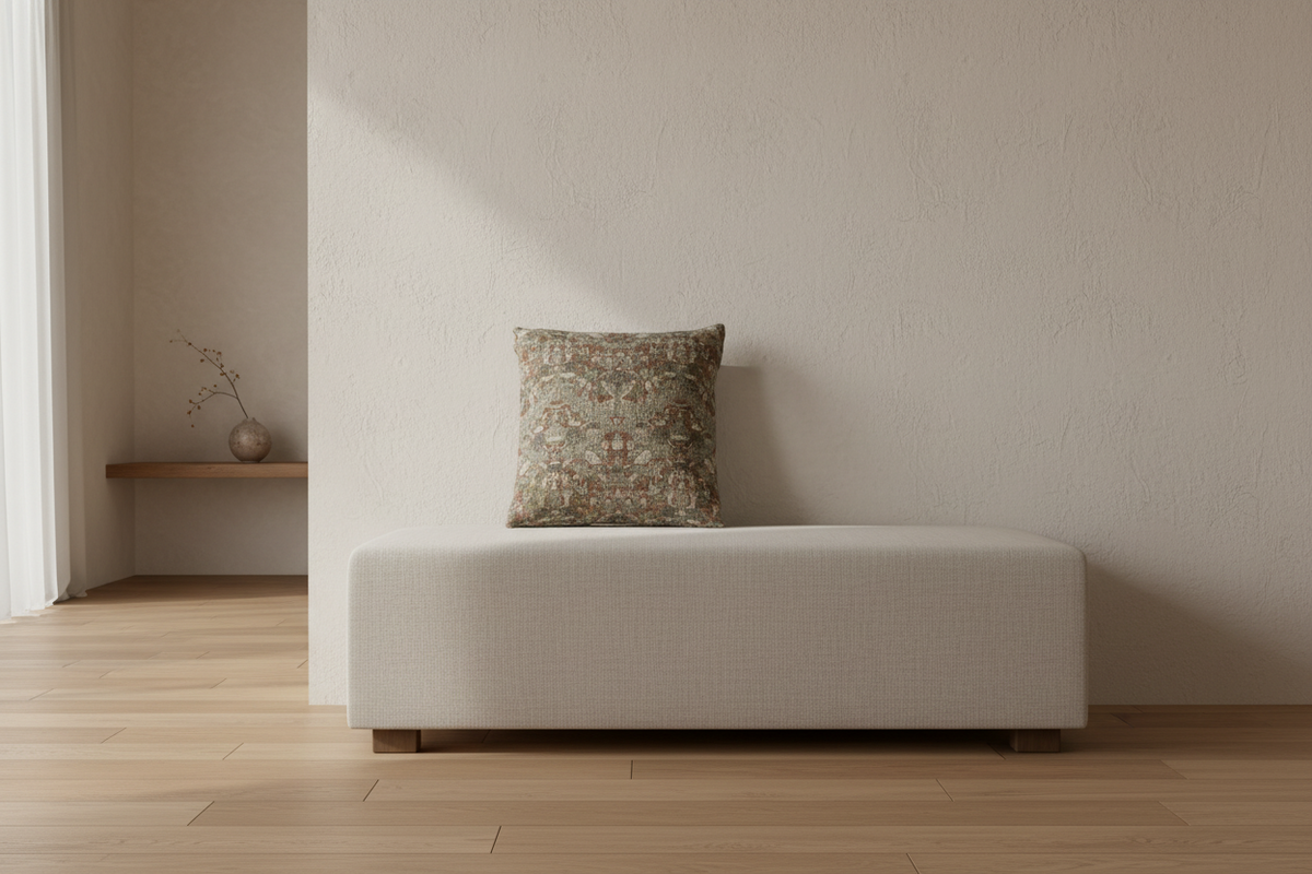 Length of Woven Silk Pillow